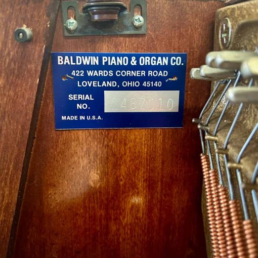 Baldwin Upright Furniture Style Serial Number