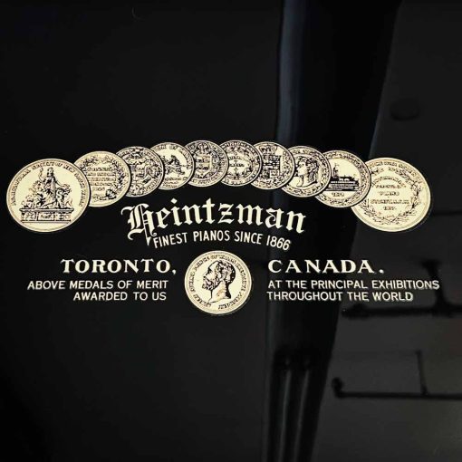 Heintzman 123 Upright Piano Inside Logo