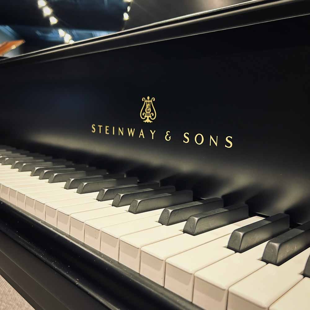 Steinway M Grand Piano Front Logo