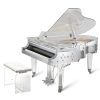 Kawai CR-45 Crystal Grand Piano Side Angle