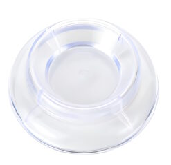 Upright Plastic Clear Caster Cups